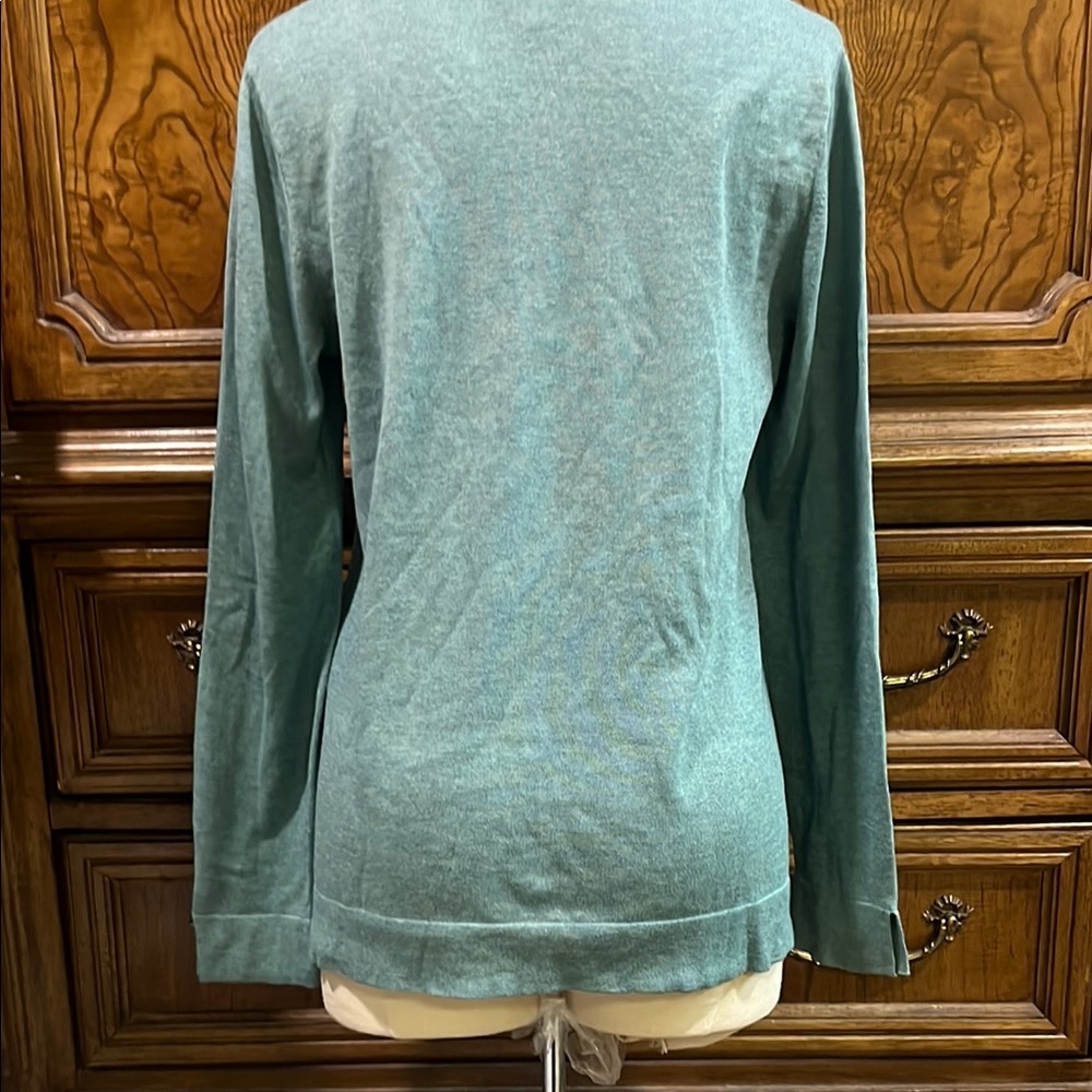 J. Jill Green V-Neck Relaxed Sweater - Picture 2 of 6